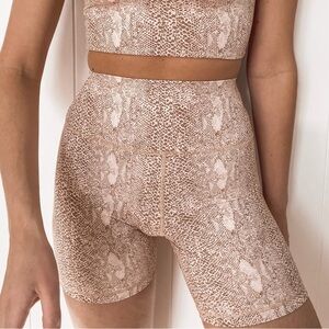 KAVALA Snakeskin Biker Short